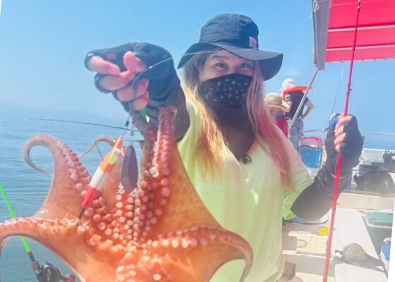 釣りたてだから、味も鮮度も抜群